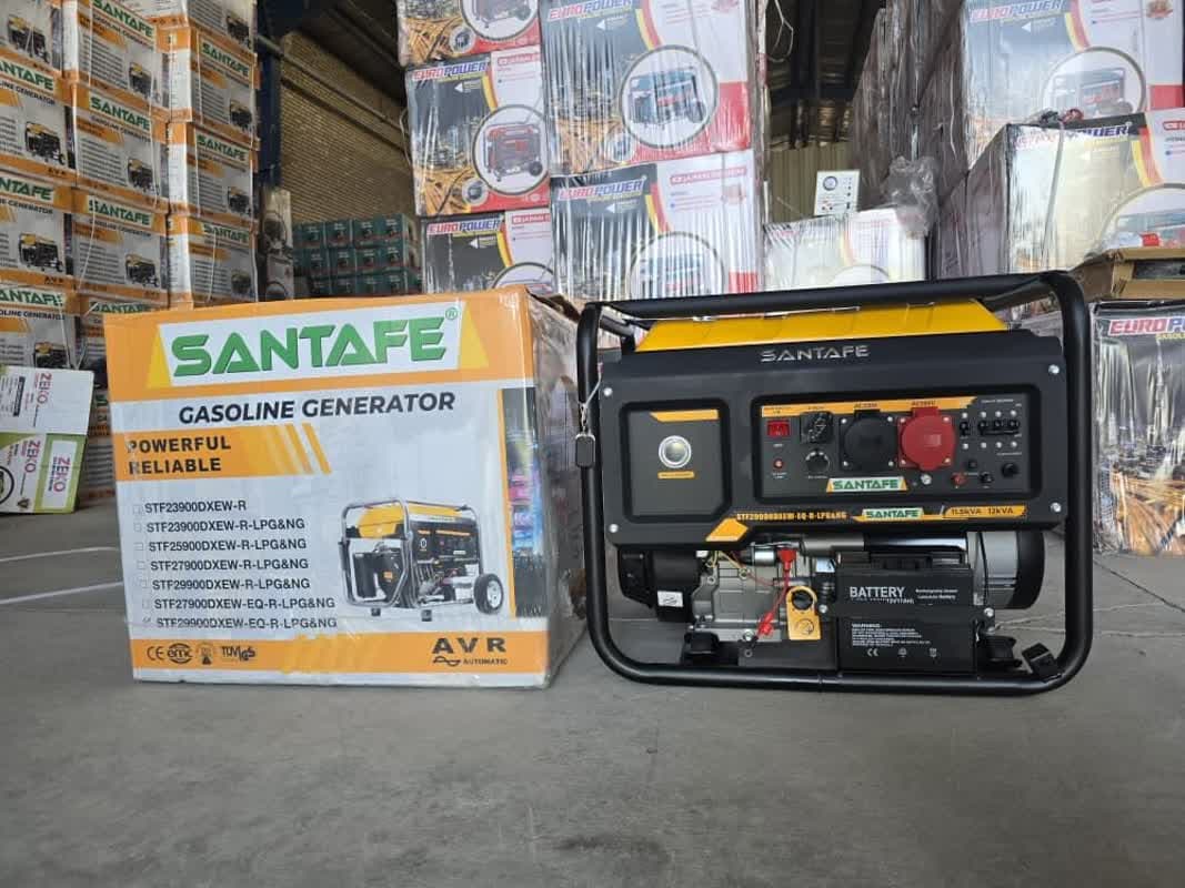 موتوربرق سانتافه 12 کیلووات سه گانه سوز تکفاز مدل STF 29900 LPG.NG — تصویر ۶