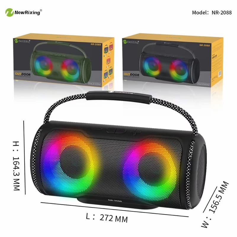 اسپیکر بلوتوثی قابل حمل نیوریکسینگ مدل NR-2088 ا NEWRIXING — تصویر ۸