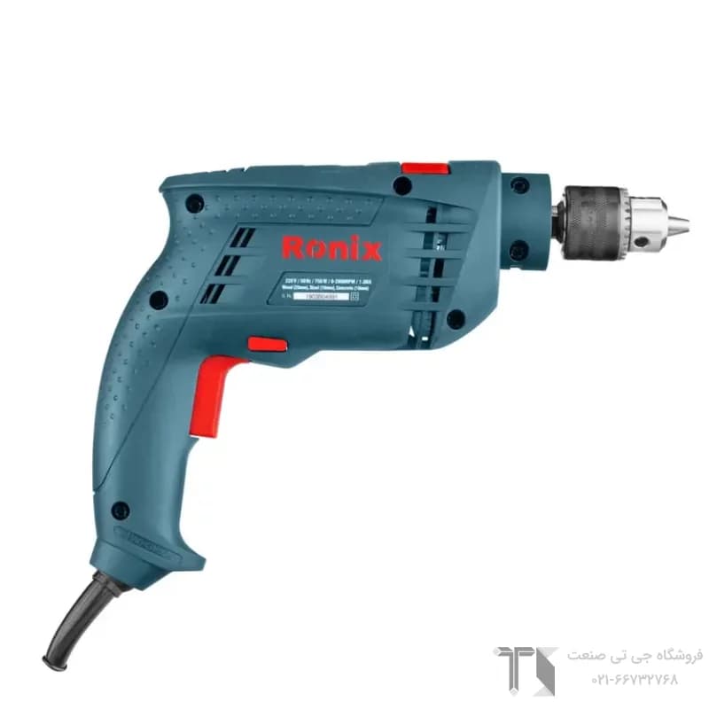 دریل 10 میلیمتری 750 وات رونیکس مدل 2120 — تصویر ۵