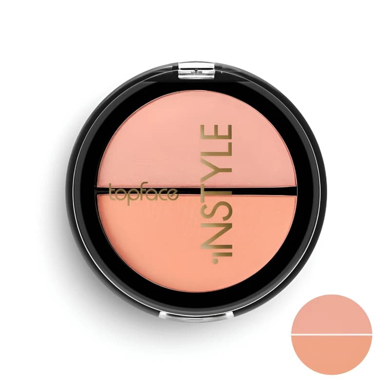 پالت رژگونه تاپ فیس مدل Instyle Twin شماره 002 — تصویر ۲