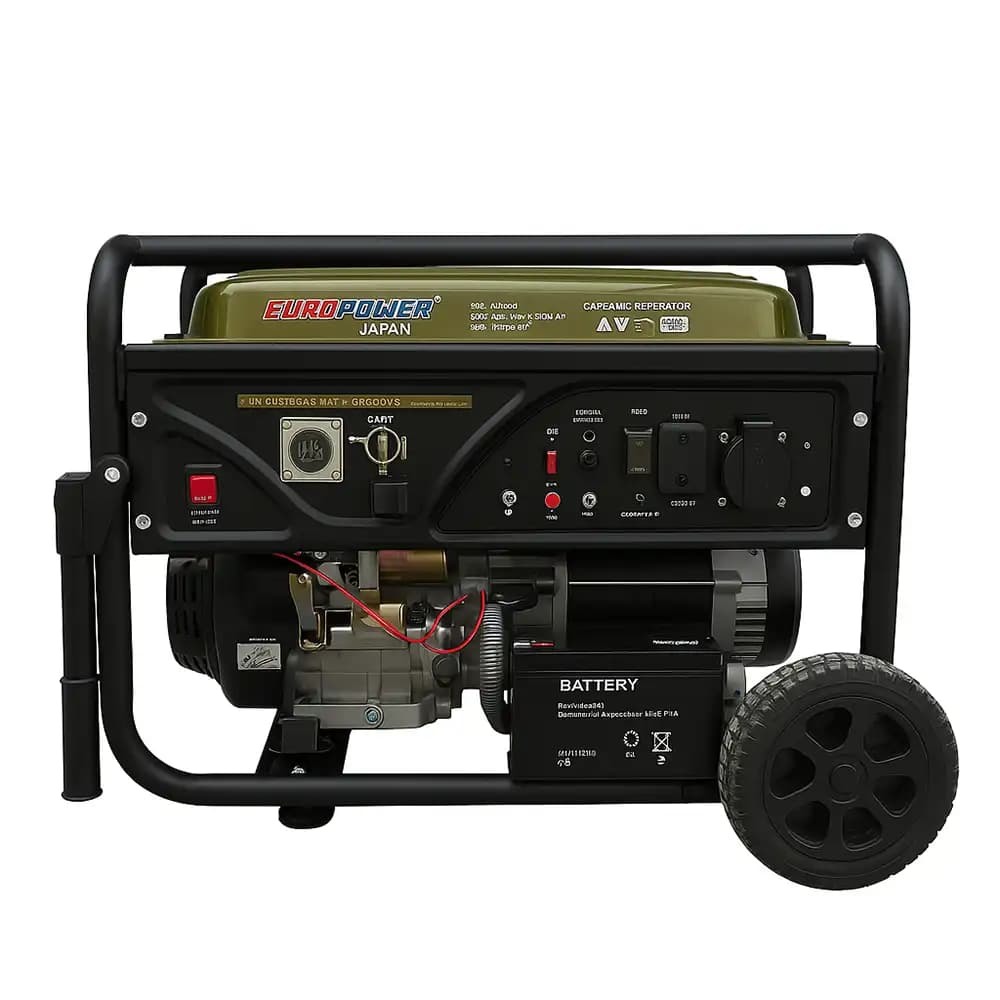 موتور برق یورو پاور سه گانه سوز 9 کاوا مدل EP-25900DXEW-R-LPG&NG