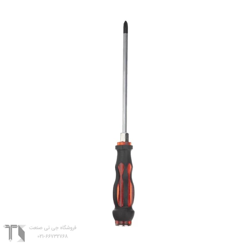 پیچ گوشتی چهار سو سایز 6 در 200 کریستالی آهنربادار فیدورا