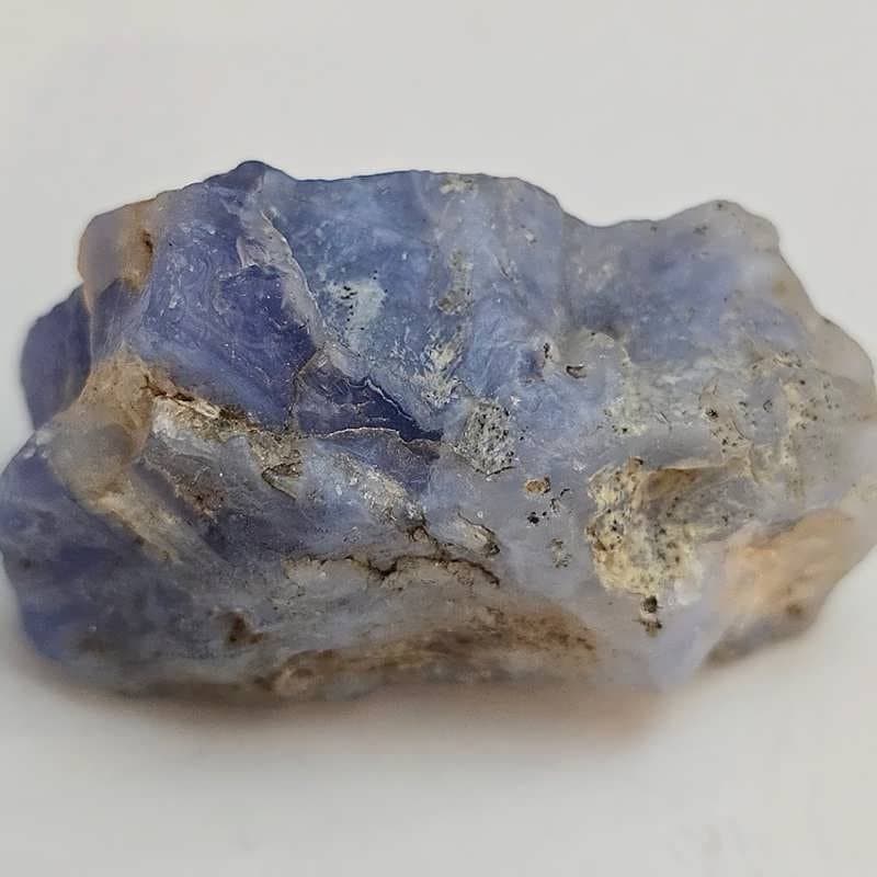 سنگ راف عقیق آبی معدنی طبیعی — تصویر ۸