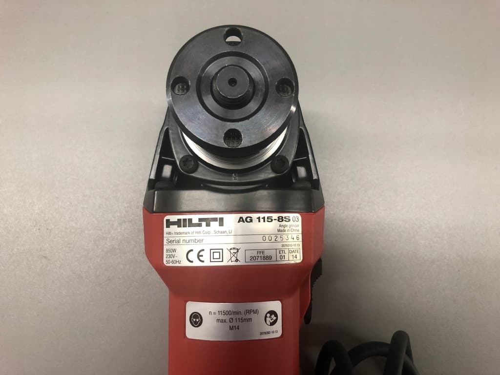 مینی فرز هیلتی مدل AG 115-8S — تصویر ۸