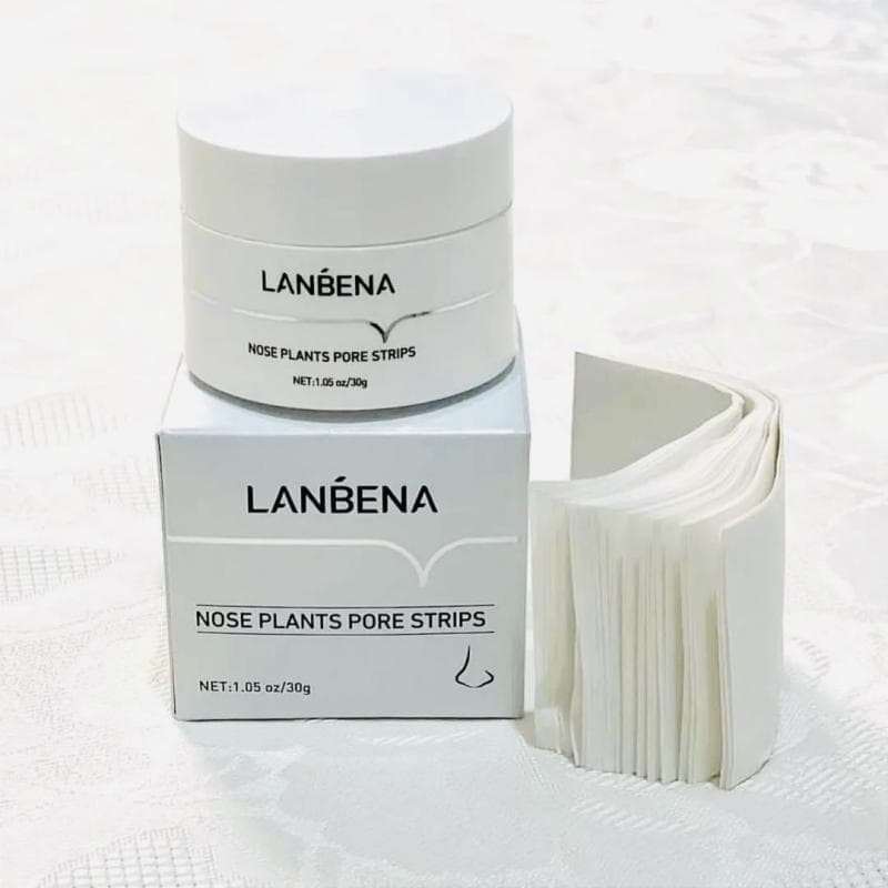 ماسک بینی لانبنا جوش سرسیاه ۶۰ عدد کاغذ Lanbena Nose Plants Pore Strips — تصویر ۳