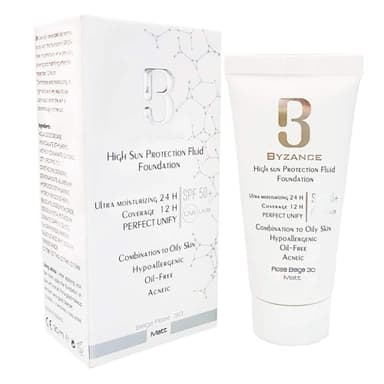 فلوئید ضد آفتاب رنگی Byzance High Sun Protection SPF50