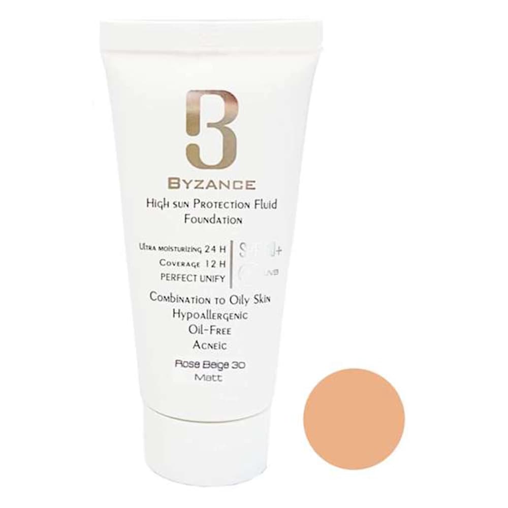 فلوئید ضد آفتاب رنگی Byzance High Sun Protection SPF50 — تصویر ۲