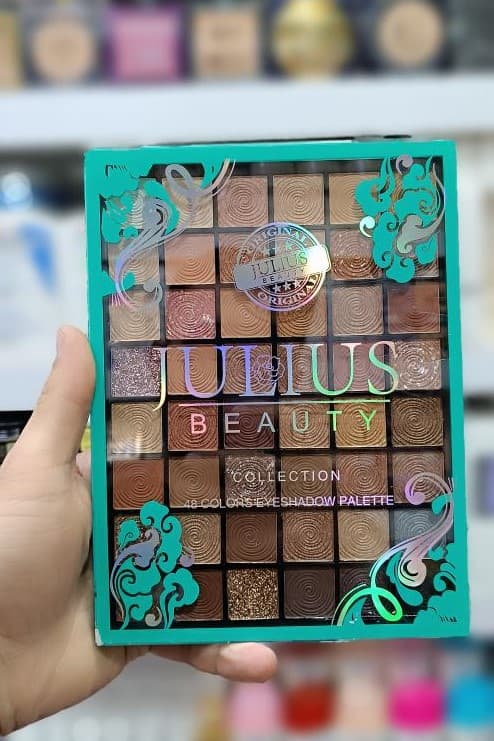 پالت سایه چشم تم قهوه‌ای 48 رنگ JULIUS BEAUTY — تصویر ۳