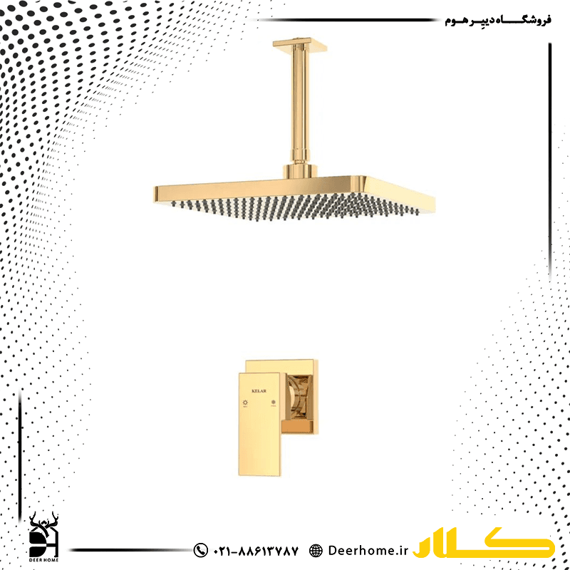 شیر حمام توکار کلار مدل فلت لاکچری تیپ 1 — تصویر ۴