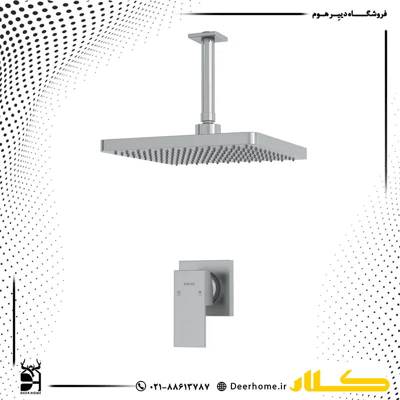 شیر حمام توکار کلار مدل فلت لاکچری تیپ 1 — تصویر ۵