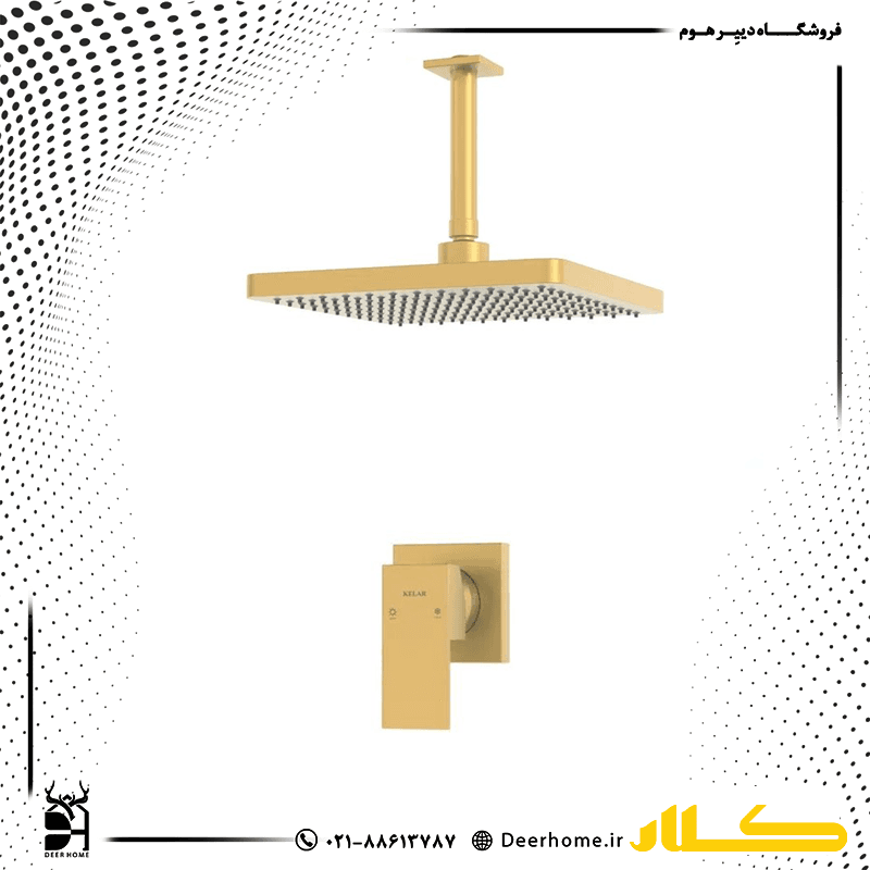 شیر حمام توکار کلار مدل فلت لاکچری تیپ 1 — تصویر ۳