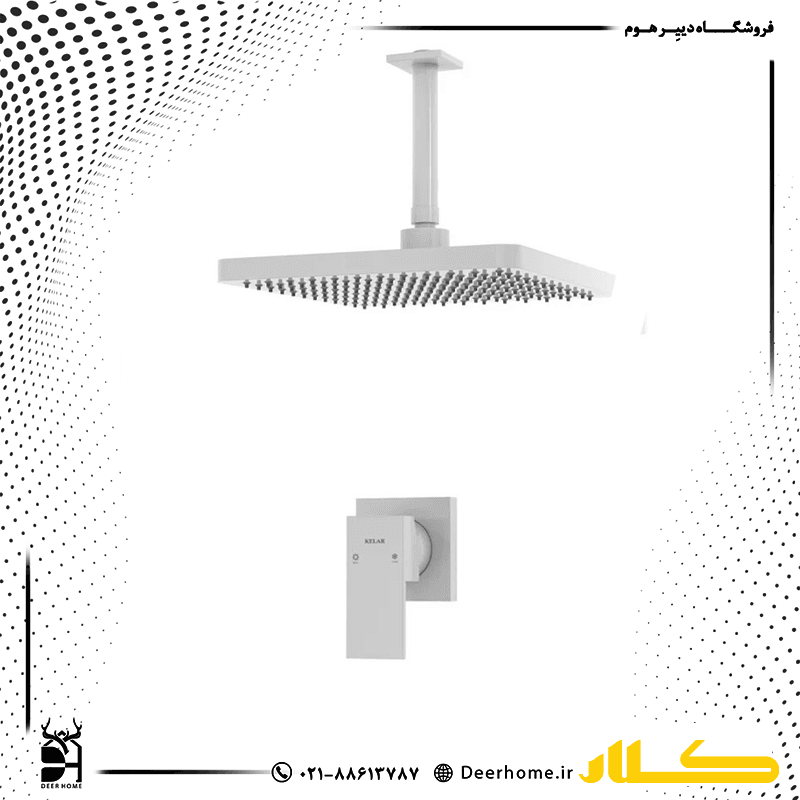 شیر حمام توکار کلار مدل فلت لاکچری تیپ 1 — تصویر ۲