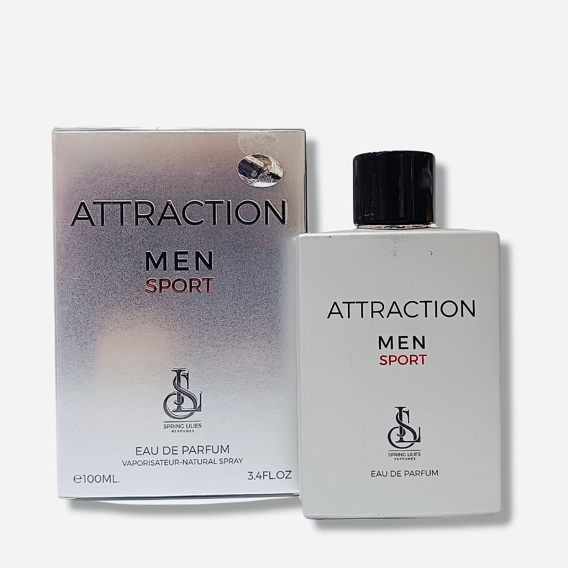 ادو پرفیوم مردانه اسپرینگ لیلیز مدل Attraction Men Sport حجم 100 میل — تصویر ۳