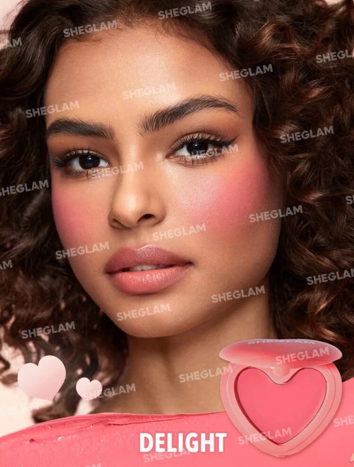رژ گونه کرمی قلبی چندکاره شیگلم مدل Playing Cupid — تصویر ۳