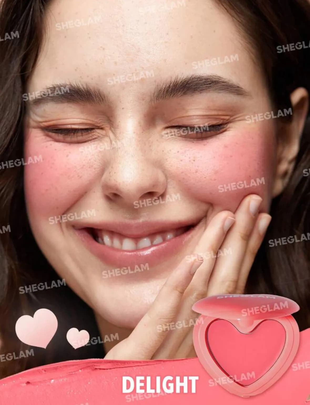 رژ گونه کرمی قلبی چندکاره شیگلم مدل Playing Cupid — تصویر ۲