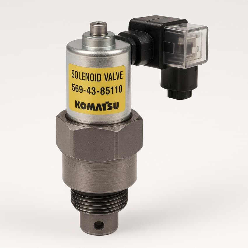 شیر برقی یا سلونوئید ولو (SOLENOID VALVE) دامپتراک کوماتسو/ شماره فنی: 85110-43-569 — تصویر ۲