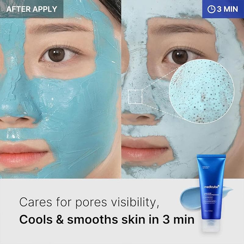 ماسک خاک رس مدی‌کیوب | کنترل منافذ و جوش سرسیاه | Medicube Zero Pore Mud Mask — تصویر ۶