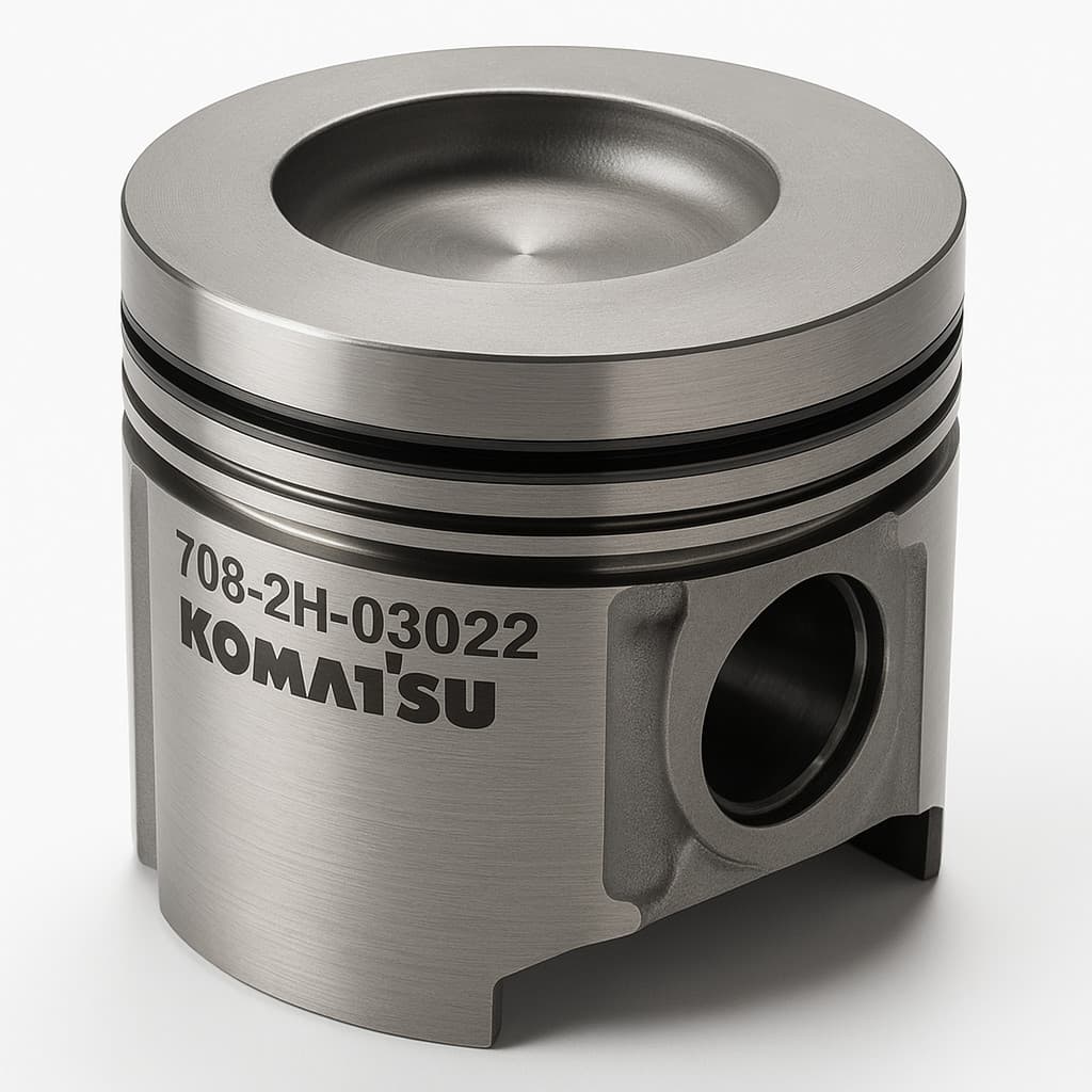 پیستون (PISTON ASS Y) بیل مکانیکی و لودر کوماتسو/ شماره فنی: 708-2H-03022 — تصویر ۲