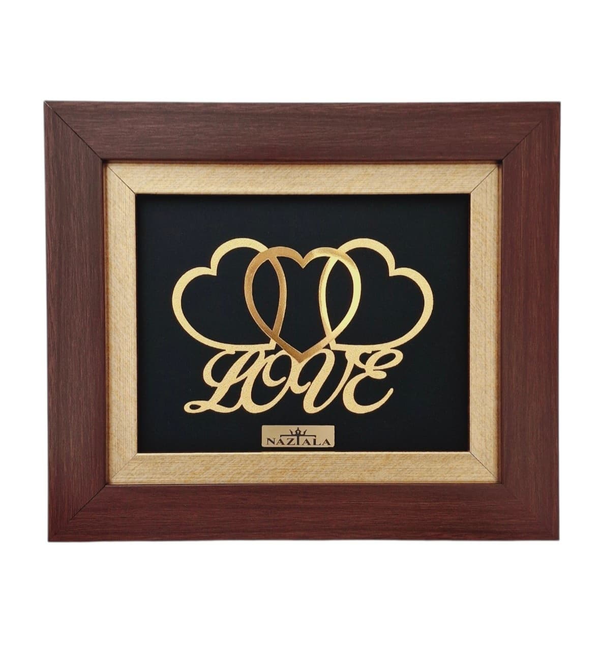 تابلو ورق طلا طرح love