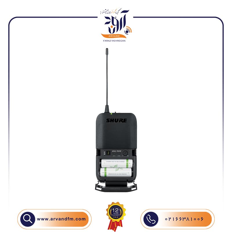میکروفون یقه ای بیسیم دوتایی BLX188/CVL برند SHURE — تصویر ۶