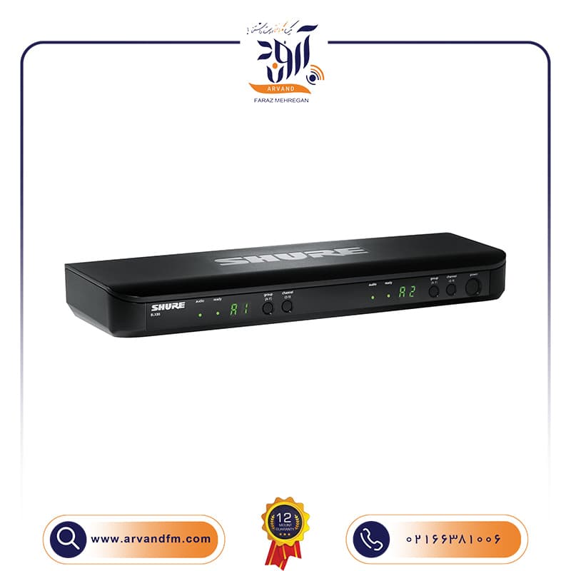 میکروفون یقه ای بیسیم دوتایی BLX188/CVL برند SHURE — تصویر ۲