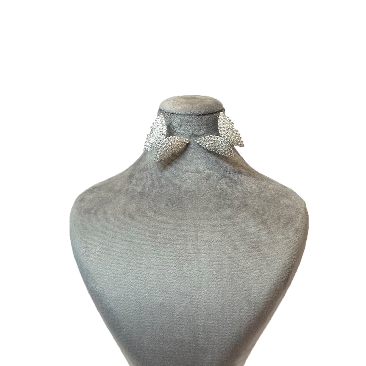 گوشواره نقره ای پروانه کوچک