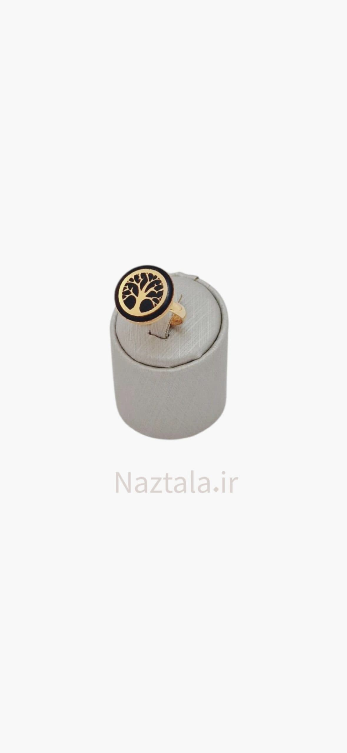 انگشتر ورق طلا طرح درخت زندگی — تصویر ۲