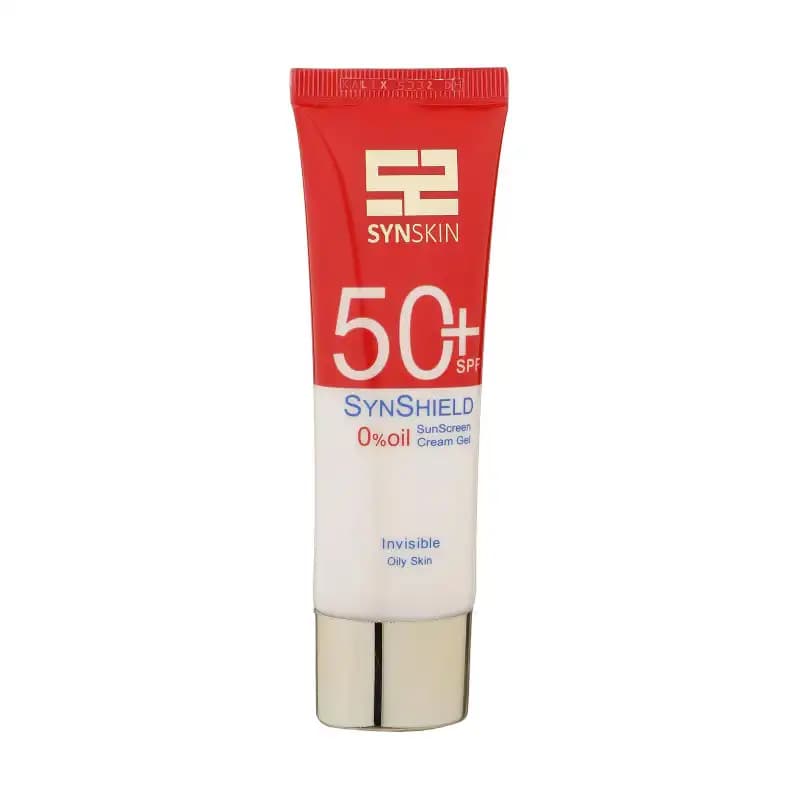 ژل کرم ضد آفتاب ساین اسکین SPF50 مدل Syn Shield بی رنگ مناسب پوست چرب حجم ۵۰ میلی‌ لیتر — تصویر ۲