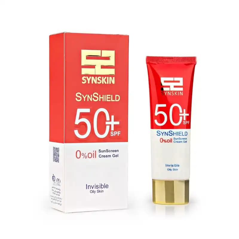 ژل کرم ضد آفتاب ساین اسکین SPF50 مدل Syn Shield بی رنگ مناسب پوست چرب حجم ۵۰ میلی‌ لیتر — تصویر ۳