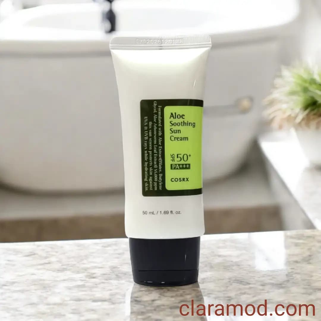 ضد آفتاب آلوئه ورا کوزارکس (COSRX Aloe Soothing Sun Cream SPF 50) — تصویر ۱۱
