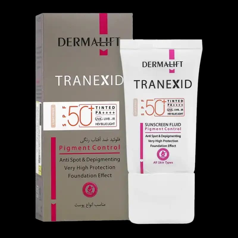 فلوئید ضد آفتاب روشن کننده ترنکسید SPF50 درمالیفت ۴۰ میلیلیتر — تصویر ۷