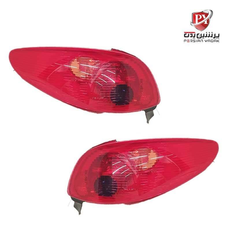 چراغ خطر عقب پژو 206 هاچ‌بک فابریک شرکتی ایساکو + مدرن