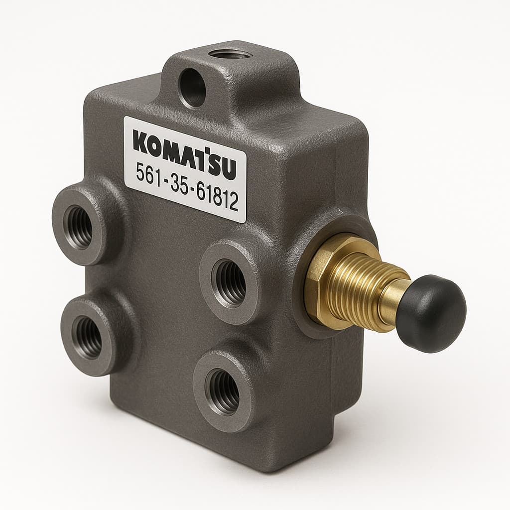 شیر یا ولو (VALVE) دامپتراک کوماتسو/ شماره فنی: 61812-35-561 — تصویر ۲