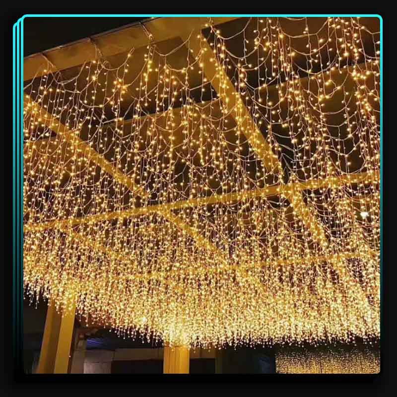ریسه توری خوشه‌ای نامنظم 10 متری آفتابی — تصویر ۳