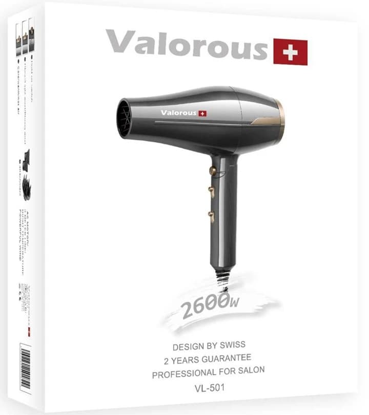 سشوار فوق حرفه ای 2600 وات valorous ولروس مدل vl 501