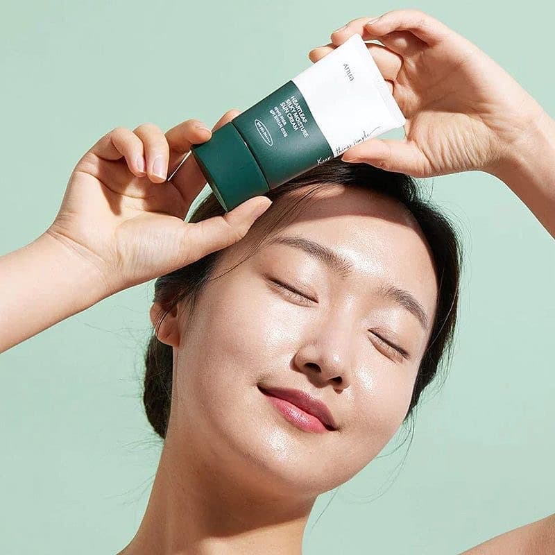 ضد آفتاب مرطوب کننده و تسکین دهنده آنوا Anua حجم 50 میلی ++++spf 50 — تصویر ۲