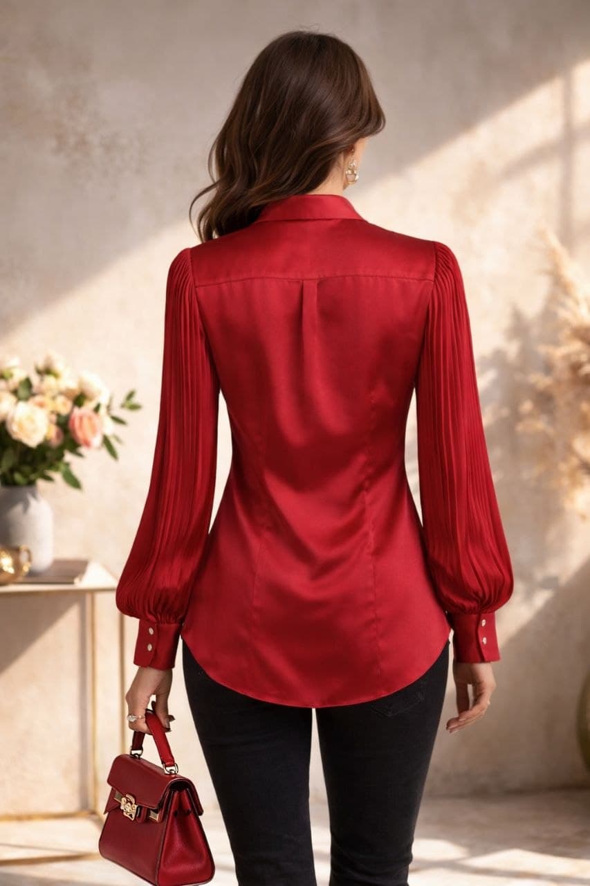 شومیز زنانه آستین بلند برند Femme&Fashion — تصویر ۳