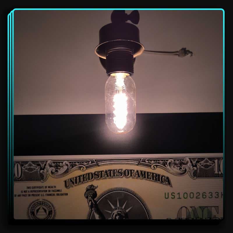 لامپ ادیسونی مدل T45 — تصویر ۲