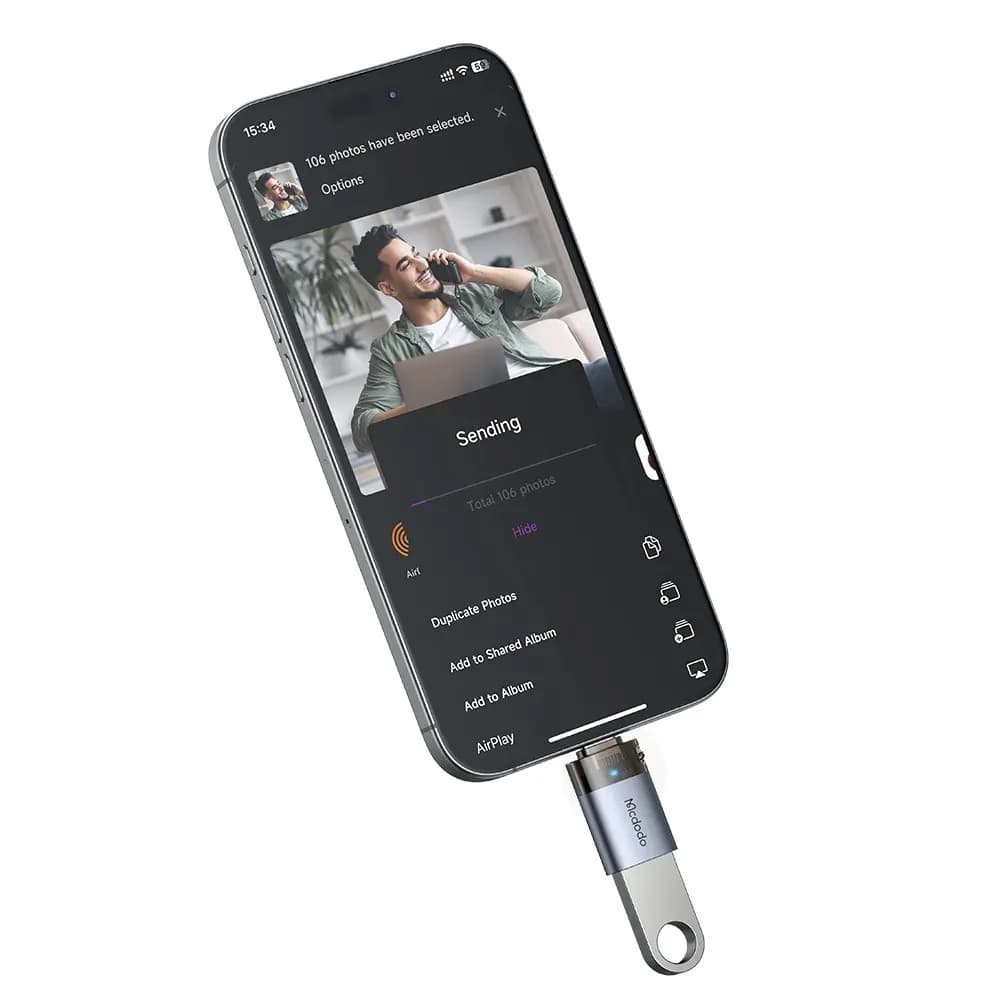 تبدیل او تی جی تایپ سی مک دودو مدل Mcdodo OT-740 OTG — تصویر ۳