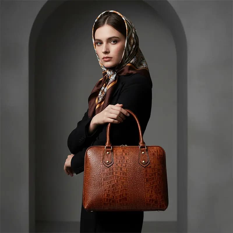 کیف مجلسی چرم زنانه مدل نازنین — تصویر ۲