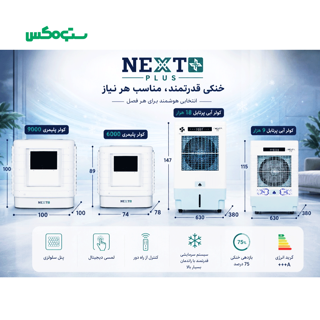 کولر پلیمری نکست پلاس NXP-AC-9000 — تصویر ۳