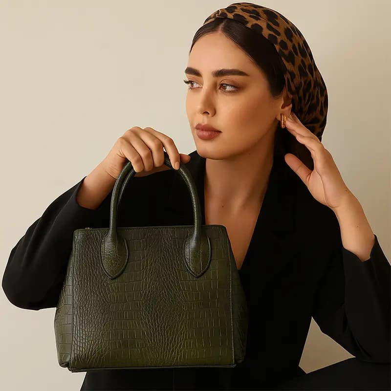 کیف مجلسی چرم زنانه مدل ستاره — تصویر ۲