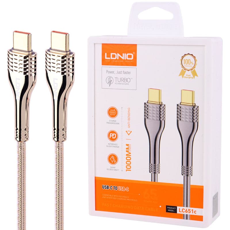 کابل تبدیل type c به type c الدینیو مدل LDNIO LC651C — تصویر ۷