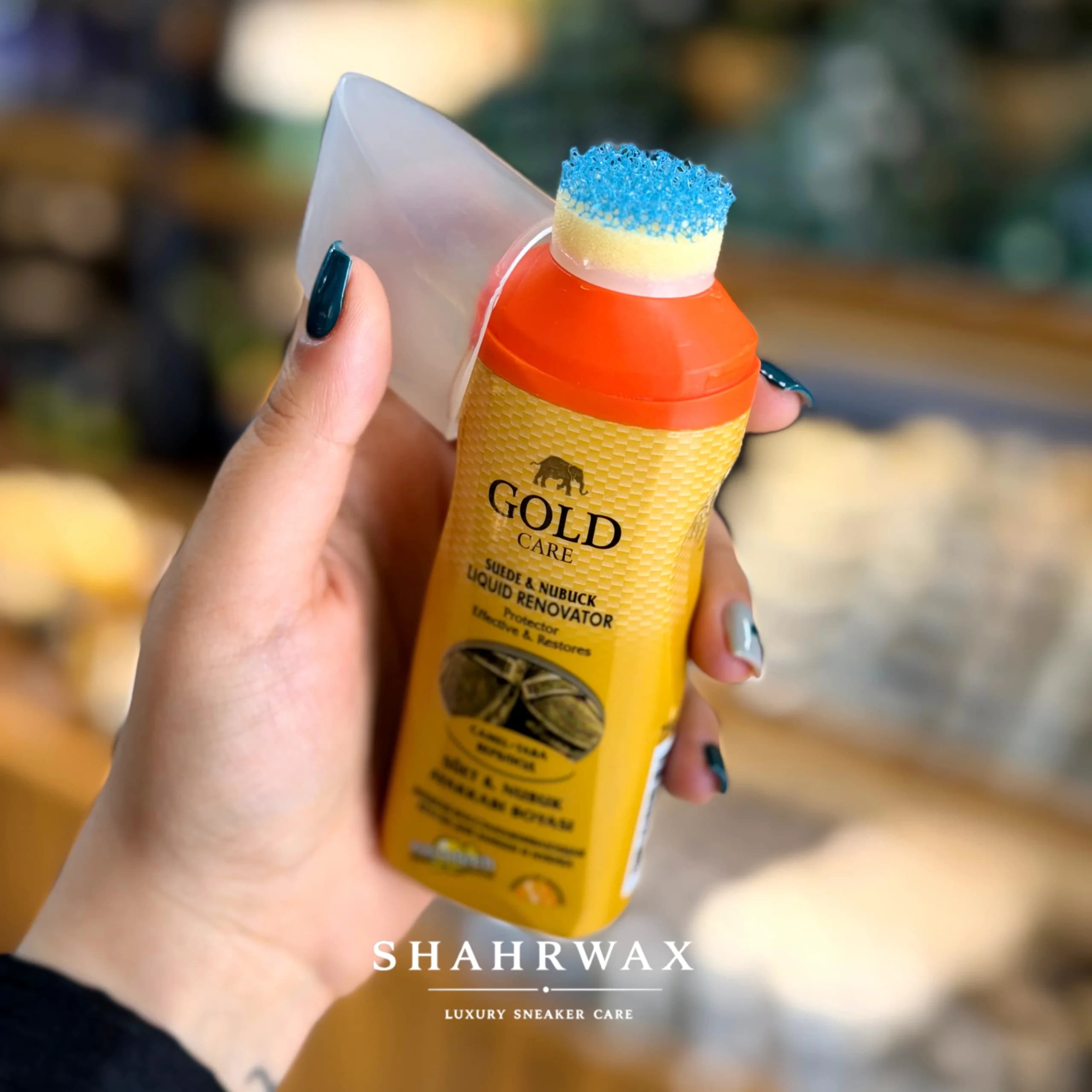 واکس جیر و نبوک Gold Care رنگ خردلی — تصویر ۵