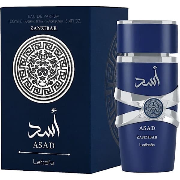 ادکلن مردانه اسد زانزیبار آبی اماراتی ۱۰۰میل