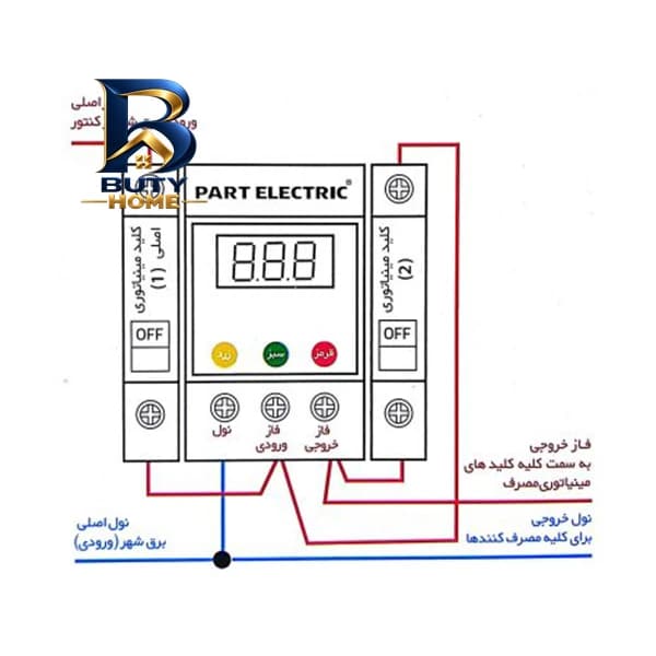 محافظ ولتاژ پارت الکتریک مدل مینیاتوری کد 2835 — تصویر ۶