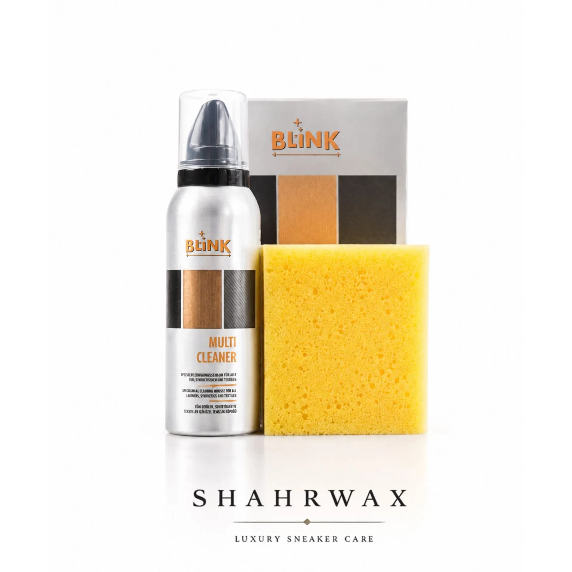 فوم تمیزکننده کفش بلینک به‌همراه اسفنج (BLINK Multi Cleaner + Sponge) — تصویر ۷
