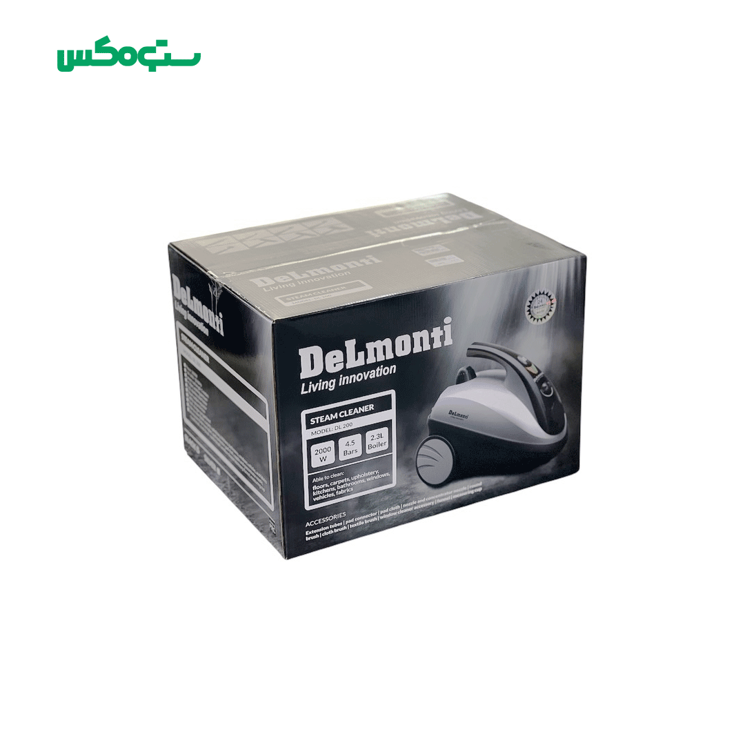 بخارشوی دلمونتی سیلور مشکی مدل DL200 — تصویر ۳