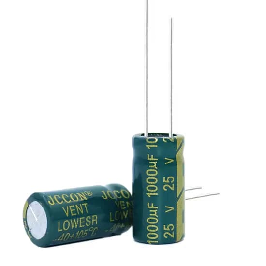 خازن الکترولیت 1000uF 25V ابعاد 17*10 برند JWCO — تصویر ۲