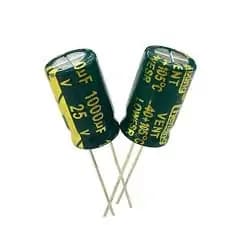 خازن الکترولیت 1000uF 25V ابعاد 17*10 برند JWCO — تصویر ۳